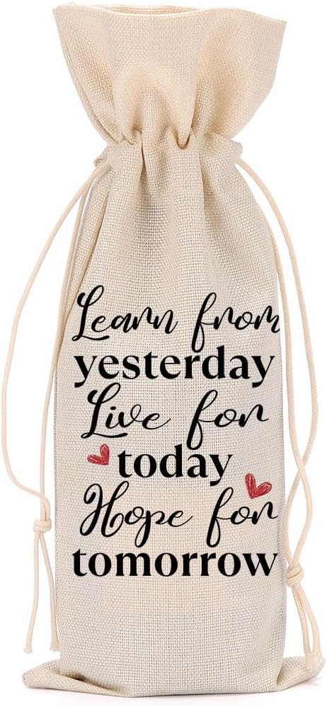 Funny Wine Quotes Wine Bag Wine Tasting Party Supplies for Wine Lovers Women Men Bride Groom Friend Sister Christmas Birthday Wedding Bachelorrette Party Wine Bags