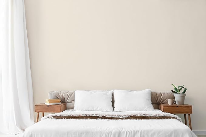 EVOLVE Paint & Primer: Environment-friendly, Low Sheen with One-coat Coverage for Interior & Exterior surfaces (Coconut Cream, 5-Gallon)