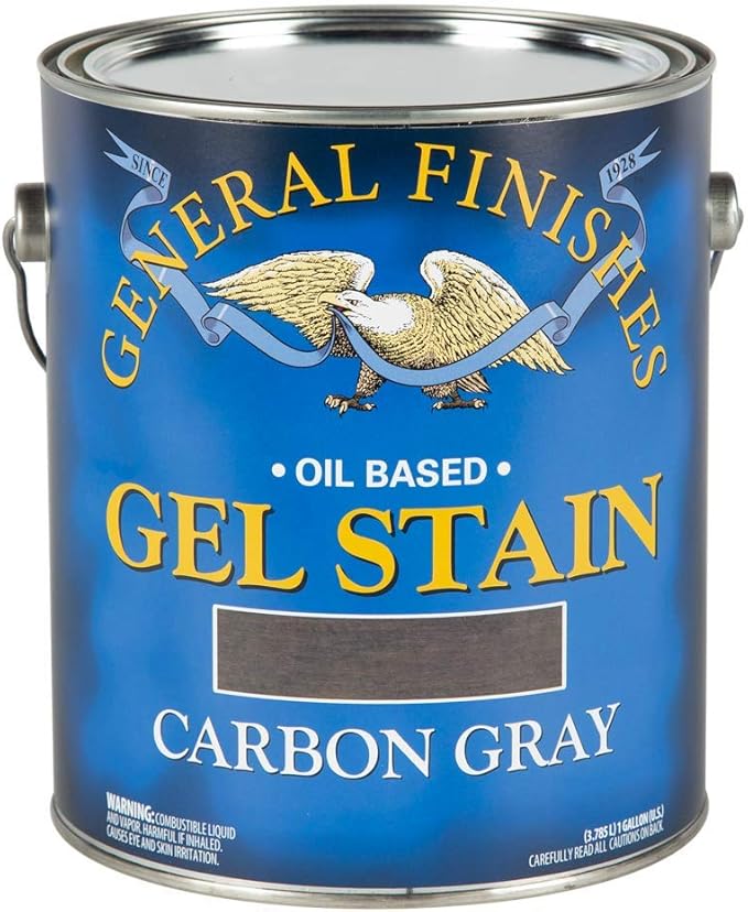 General Finishes Oil Base Gel Stain, 1 Gallon, Carbon Gray
