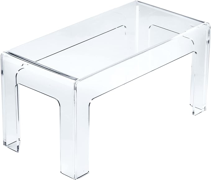 Countertop Water Filter Pitcher Stand - Clear Heavy Duty Acrylic Frame - 12" x 6" x 6" - Compatible with Brita UltraMax, PUR Ultimate and, ZeroWater ZD018