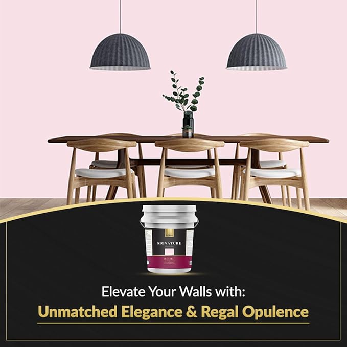 EVOLVE Signature Paint & Primer: Luxury Paint & Primer for Indoor & Outdoor Surfaces, Minimal Odor, Eggshell Sheen (Petal Pink, 5 Gallon)