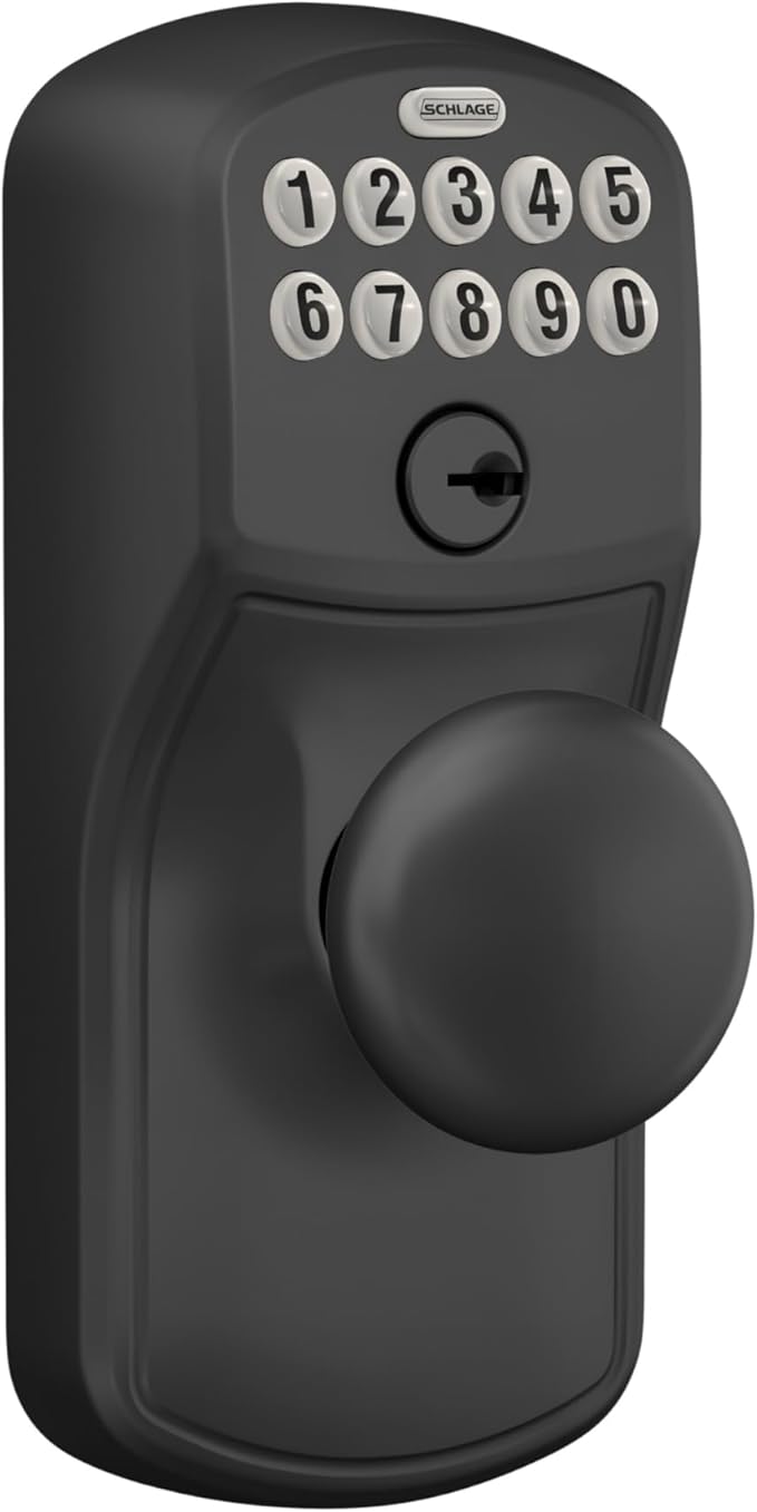 SCHLAGE FE595 622 PLY Keypad Entry with Flex Electronic Lock, Matte Black
