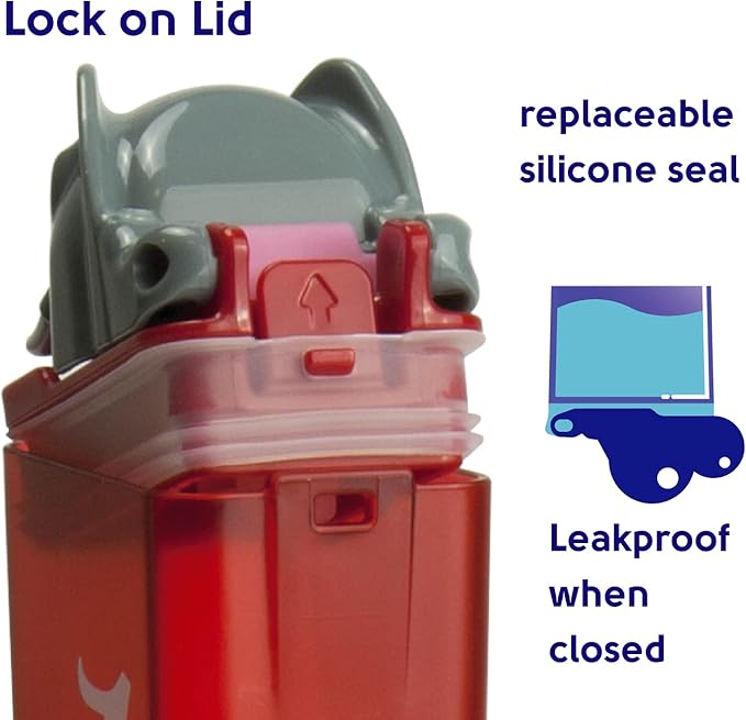 Reusable Water Bottle |Officially Licensed NCAA Sports Bottle |BPA Free | Dishwasher Safe | University of Alabama Big Al Mascot | Officially Licensed NCAA - 8oz