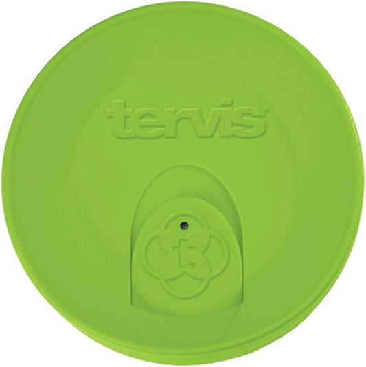 Tervis Travel Lid Made in USA Double Walled Insulated Tumbler Travel Cup Keeps Drinks Cold & Hot, Fits 10oz Tumblers, Lime Green