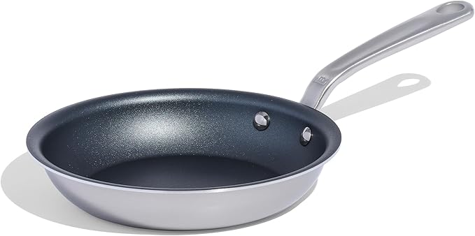 Made In Cookware - ProCoat 8" Non Stick Frying Pan (Graphite) - 5 Ply Stainless Clad Nonstick - Professional Cookware - Crafted in USA - Induction Compatible