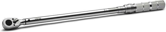 Capri Tools 31202-250FL 30-250 Foot Pound Industrial Torque Wrench, 1/2" Drive, Matte Chrome