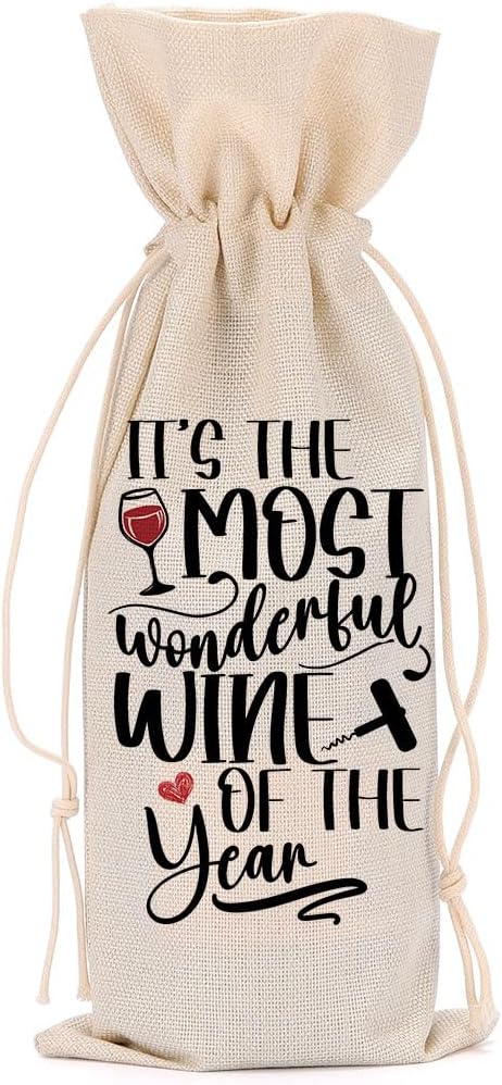 Funny Wine Quotes Wine Bag Wine Tasting Party Supplies for Wine Lovers Women Men Auntie Groom Friend Christmas Birthday Wedding Bachelorrette Party Wine Bags