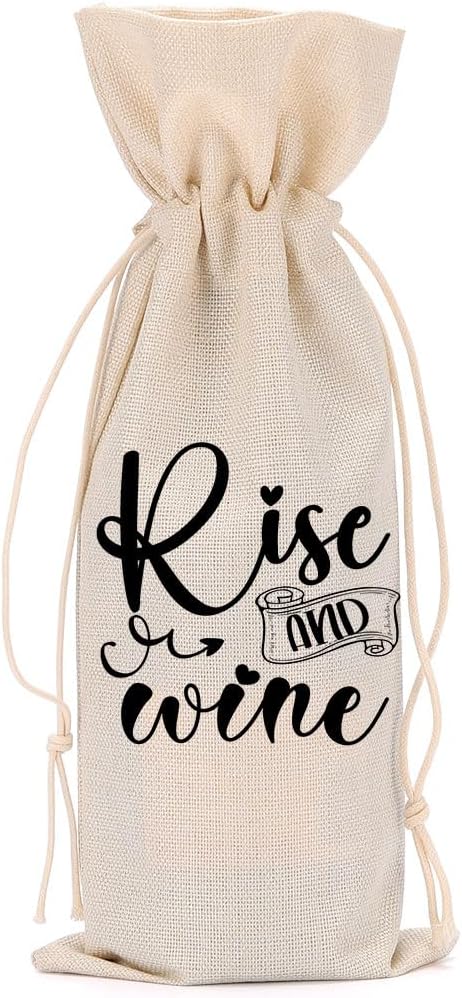 Funny Wine Quotes Wine Bag Wine Tasting Party Supplies for Wine Lovers Women Men Bride Groom Her Christmas Birthday Wedding Bachelorrette Party Wine Bags