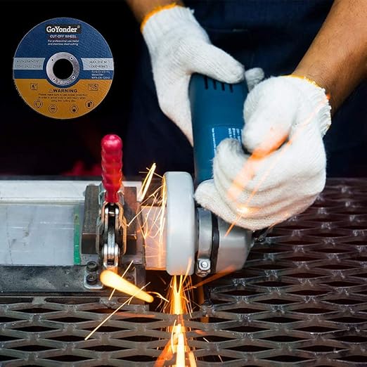 GoYonder 10 Pack 4.5" Cutting Wheel for Metal, Stainless, Steel 4-1/2" x 0.045 x 7/8-Inch Ultra Thin Cut-Off Wheel for Angle Grinders-blue
