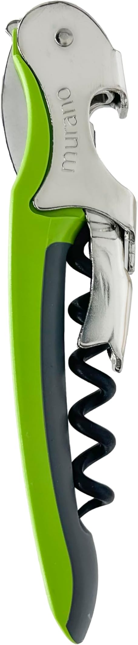 Franmara Soft-Touch Murano Two-Step Waiter Corkscrew with Nonstick Spiral (Lime)
