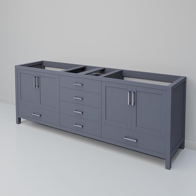 Big Sur 80 in. W X 22 in. D Dark Grey Double Bath Vanity Cabinet Without Countertop