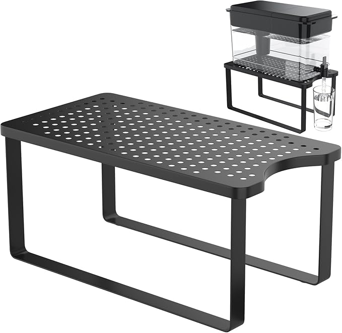 Water Filter Dispenser Stand - 7.7''W x 14.6''D x 6.7''H, Metal Stand Designed for Brita Water Filter, Compatible with ZeroWater, PUR, Waterdrop etc.