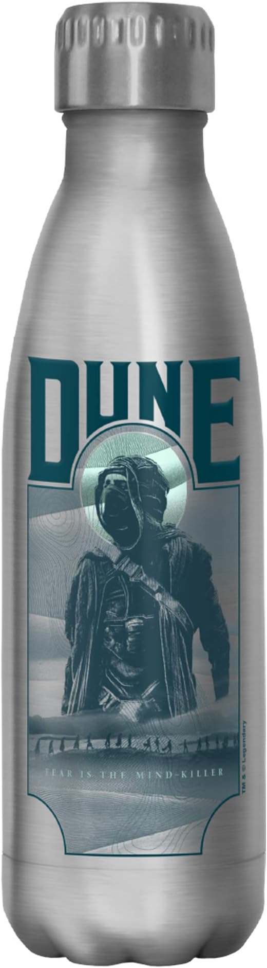 Fifth Sun Dune Paul Atreides Fear is The Mind-Killer Stainless Steel Water Bottle