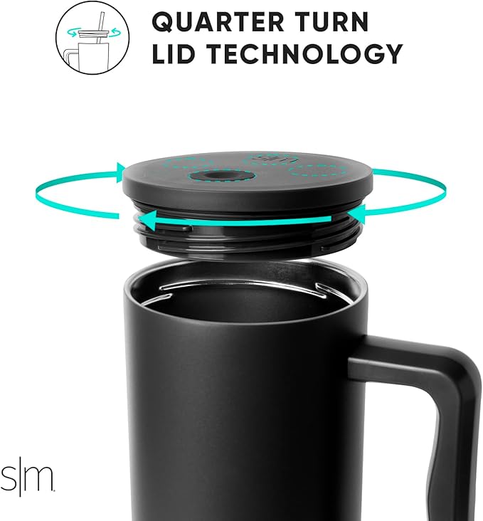 Simple Modern 30 oz Tumbler with Handle and Straw Lid | Insulated Cup Reusable Stainless Steel Water Bottle Travel Mug Cupholder Friendly | Gifts for Women Men Him Her | Trek Collection | Green Apple