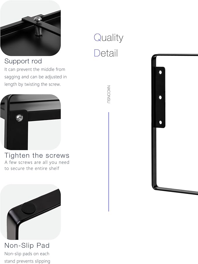 Nxconsu Cabinet Shelf Expandable Height Adjustable Shelf Organizer Riser for Kitchen Cabinet Pantry Cupboard Under Sink Countertop Organization Storage Space Saver Stackable Heavy Duty Metal Black XXL