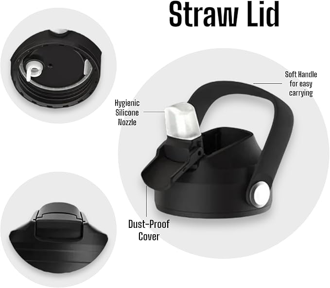 Water Bottle, Insulated water bottle, Stainless steel water bottle for kids men women Sports water bottle 32 oz Water bottle with straw Insulated Flask (Nude)