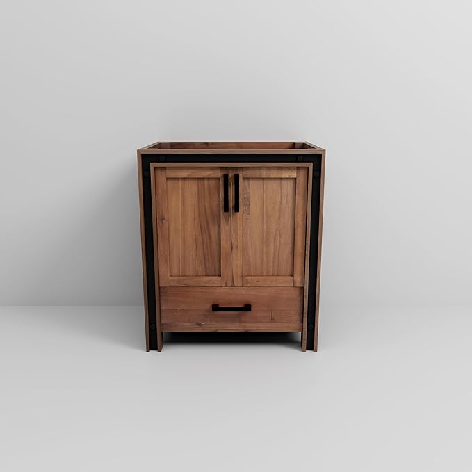 Augustine 30 in. W X 22 in. D Rustic Barnwood Single Bath Vanity Cabinet Without Countertop