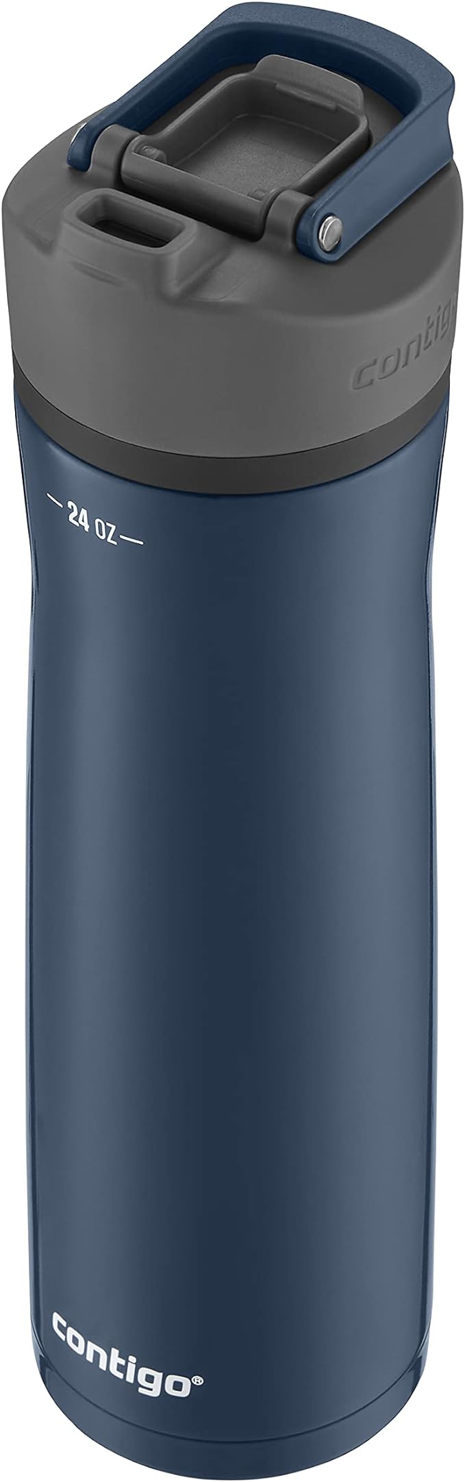 Contigo Cortland Chill 2.0 Blueberry Stainless Steel Water Bottle, Vacuum-Insulated, Spill-Proof Lid, 24oz, Ideal for Hot or Cold Drinks, Interchangeable Lid, Perfect for Kids & Adults