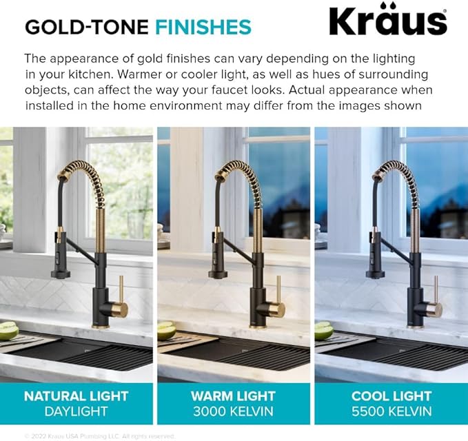 KRAUS Bolden 2-in-1 Commercial Style Pull-Down Single Handle Water Filter Kitchen Faucet for Reverse Osmosis or Water Filtration System in Brushed Brass/Matte Black, KFF-1610BBMB
