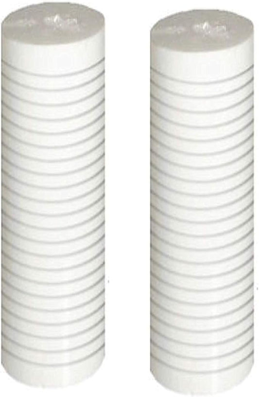 CFS – 2 Pack Standard Capacity Grooved Water Filter Cartridges Compatible with Whirlpool WHKF-GD05 Models – Removes Bad Taste and Odor – Whole House Replacement Filter Cartridge – White
