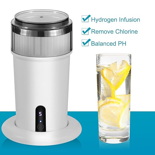 HydroHealth Hydrogen Water Bottle - Stainless Steel,Hydrogen wate， Large Capacity, Wireless Charging, LED Display - Perfect for Home, Office, Fitness, and Travel - Gift of Health