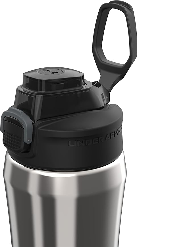 Under Armour 18oz Beyond Stainless Steel Water Bottle, Vacuum Insulated, Self Draining Protective Cap, Leak Proof, For Kids & Adults, All Sports, Gym