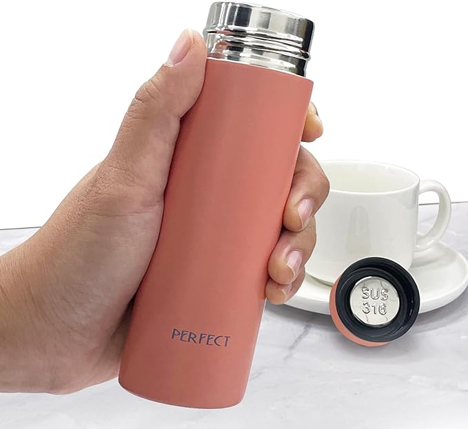 Pink Mini 5 OZ 316 Stainless Steel Vacuum Insulated Water Bottle, Double wall Keep Cold and Hot, Leak Proof, Suitable For Women, Kids & Girls to Carry in Bag