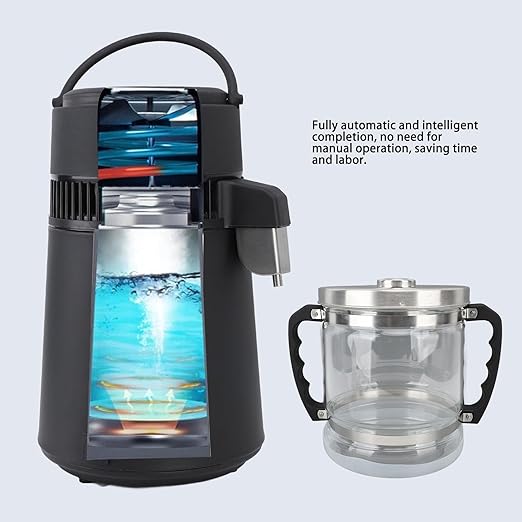 Water Glass Carafe for Distiller, 6L Replacement Glass Collection Bottle Distilled Water Bottle Compatible with Counter Top Water Distiller Filter