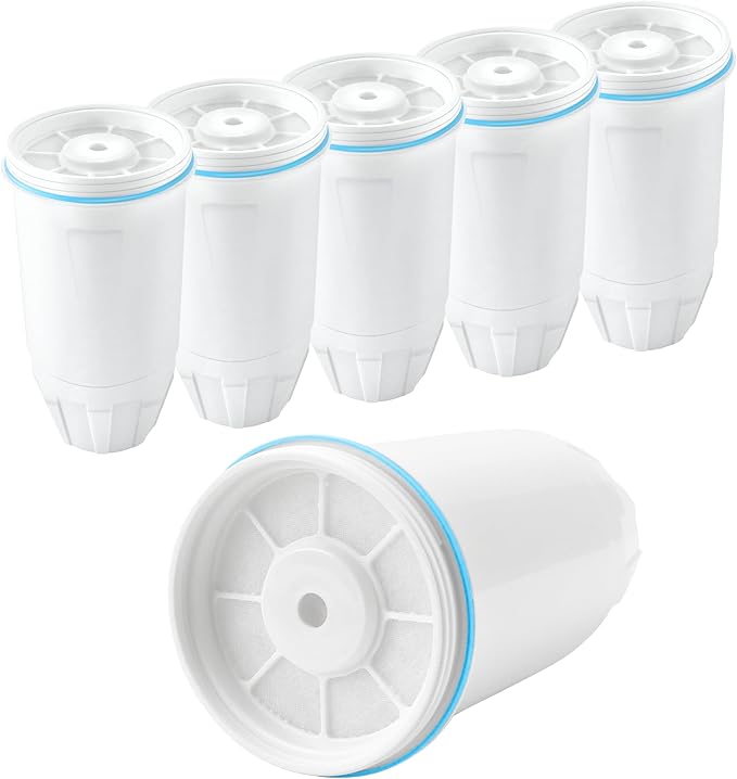Replacement fit for Zero Water Filter,Water Filter Replacement fit for Zero Water Filters 6 Pack,0 Water Filters fit for zerowater pitchers ZR-001 ZR-017 ZR-004 ZP-006 ZD-013 ZS-008 prime&swift