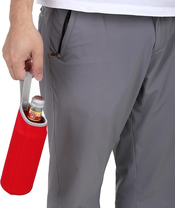 PATIKIL 65mmx180mm Water Bottle Sleeve, 4 Pack Neoprene Insulated Bottle Bag Holder Carrier Pouch with Finger Strap, Coffee