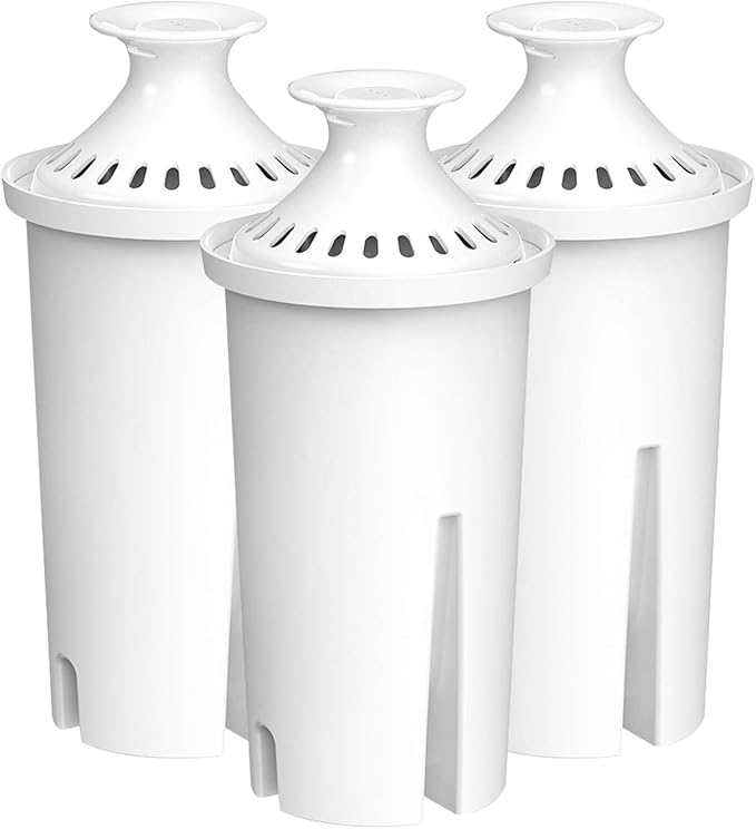 Filterlogic NSF Certified Pitcher Water Filter, Replacement for Brita® Water Filter Pitchers, Dispensers, Classic 35557, OB03, Mavea® 107007 and More (Pack of 3)