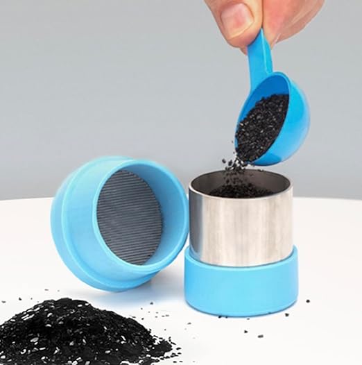 KISHU CHARCOAL RE-USEABLE Filter for The 'BRITA'. Never Throw Away Another Brita Filter! Includes a 6-Month Supply of The Finest Filtration Material. 400 Million Britas are Thrown Away Every Year.