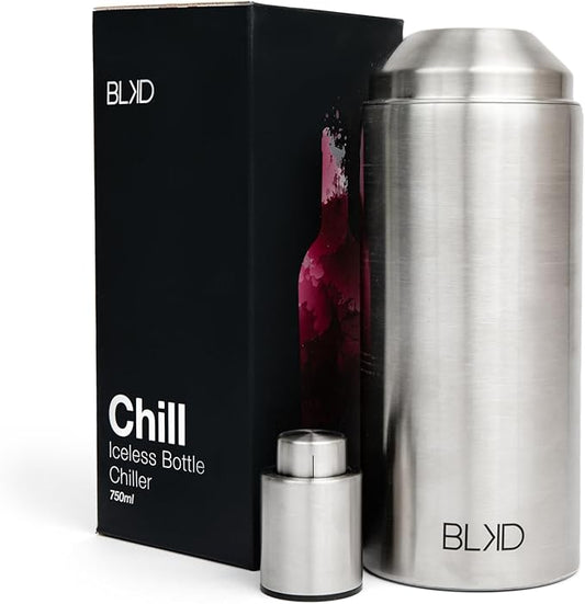 Generic Wine Chiller Bottle (Chrome), Wine Chiller, Wine Bottle Chiller, Wine Bottle Cooler, Wine Gift Ideas, Wine Accessory, Keep Wine Cold Up To 6 Hours, 4x10