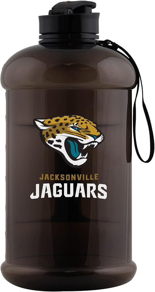 FOCO NFL Team Logo 2L Plastic Clear Large Sports Water Bottle