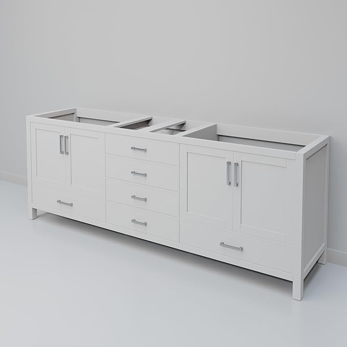Big Sur 80 in. W X 22 in. D White Double Bath Vanity Cabinet Without Countertop