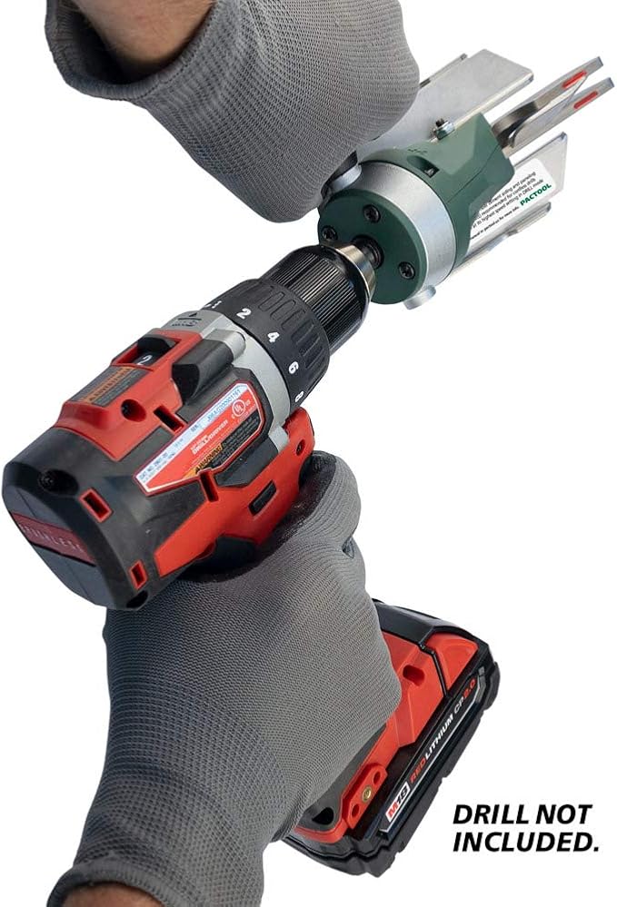 PacTool SS704 Snapper Shear Siding Pro - Siding Cutting Shear - Cordless Drill Attachment - Professional Power Tools