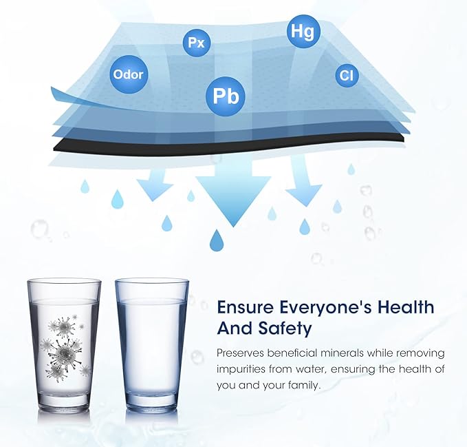 MARRIOTTO Compatible with PUR® water filter replacement, Pur filter replacement faucet compatible with All PUR®, RF9999® and RF-3375, Pur filter replacement faucet, 6 Pack