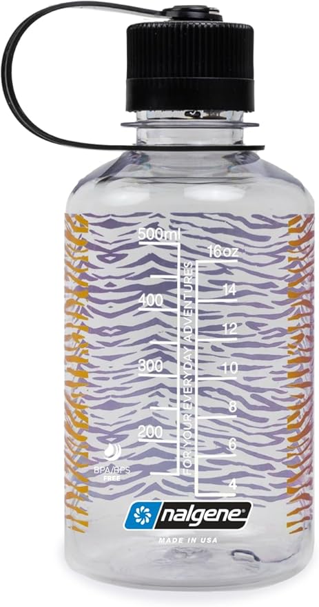 Nalgene Sustain Tritan BPA-Free Water Bottle Made with Material Derived from 50% Plastic Waste, 16 OZ, Narrow Mouth