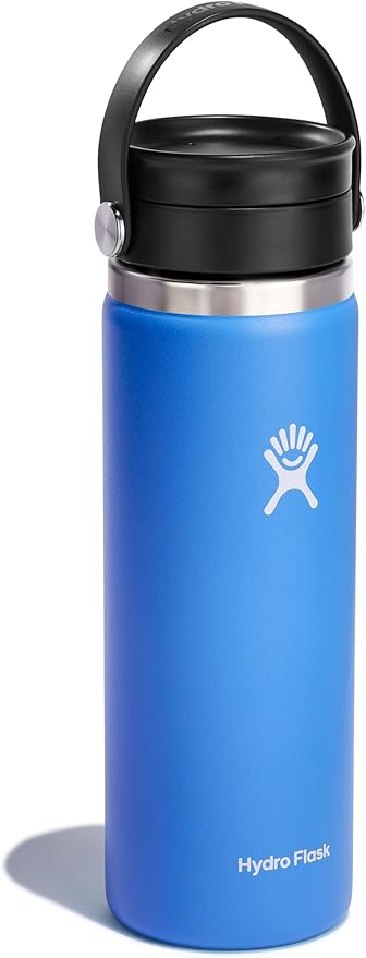 Hydro Flask Stainless Steel Wide Mouth Bottle with Flex Sip Lid and Double-Wall Vacuum Insulation for Coffee, Tea and Drinks