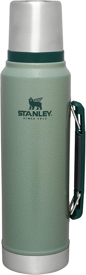 Stanley Classic Vacuum Insulated Wide Mouth Bottle -BPA-Free 18/8 Stainless Steel Thermos for Cold & Hot Beverages
