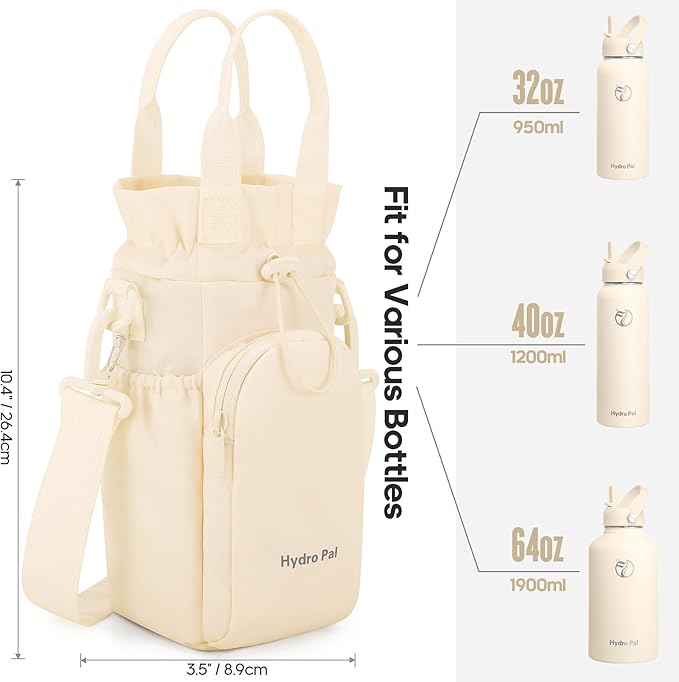 Insulated Water Bottles 32 oz with 2 Leak Proof Lids & Water Bottle Holder, Wide Mouth Sport Water Bottle with Straw, Reusable Stainless Steel Water Flask, Double Walled Vacuum Thermos