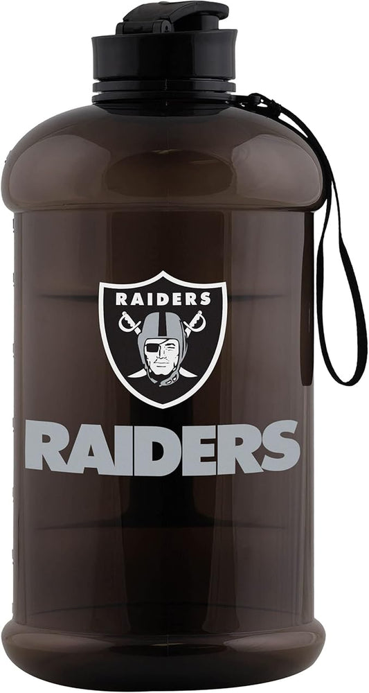 FOCO NFL Team Logo 2L Plastic Clear Large Sports Water Bottle