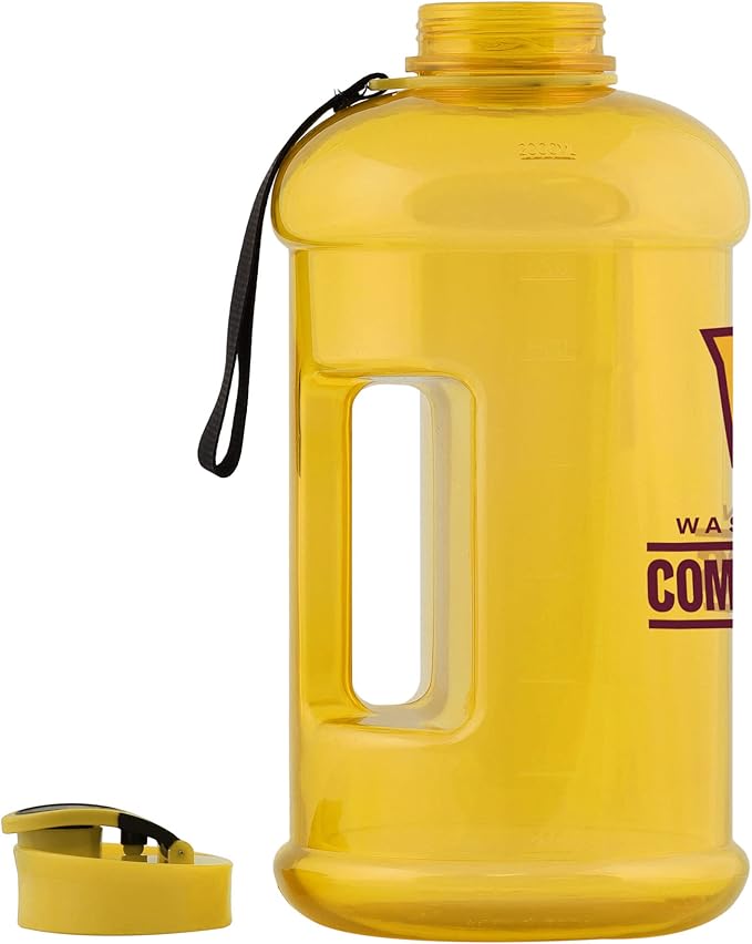 FOCO NFL Team Logo 2L Plastic Clear Large Sports Water Bottle