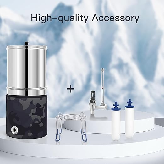 7" Ceramic Fluorine Filter, Replacement Filters for ProOne® G2.0 Filters, ProOne® Big+ or Big II Countertop Gravity Water Filter System and FACHIOO King Tank Series(Pack of 4)