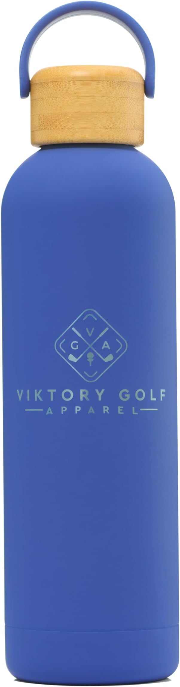 Premium, Double-Walled, Vacuum Sealed, Insulated Water Bottle - 25 oz (750 ml) with Carry Handle (Indigo Blue)