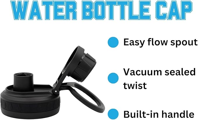 University of Tennessee Water Bottle - Black Double Walled Stainless Steel 24 oz Keeps Drinks Cold or Hot