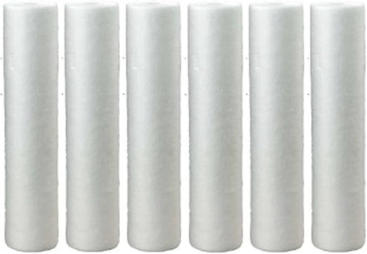 Hydronix SDC_45_2005_6_Pack SDC-45-2005 5 Micron Whole House 20 x 4.5 Sediment Water Filter 6 Pack, 6 Count (Pack of 1), White