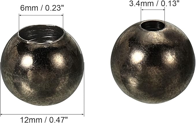 MECCANIXITY Pull Cord Tassels Window Blind Extender Chain Drop Knobs Ball Pull Ends Black, for Curtain Blinds Shades Light Ceiling Fan Pull Switch, Pack of 4