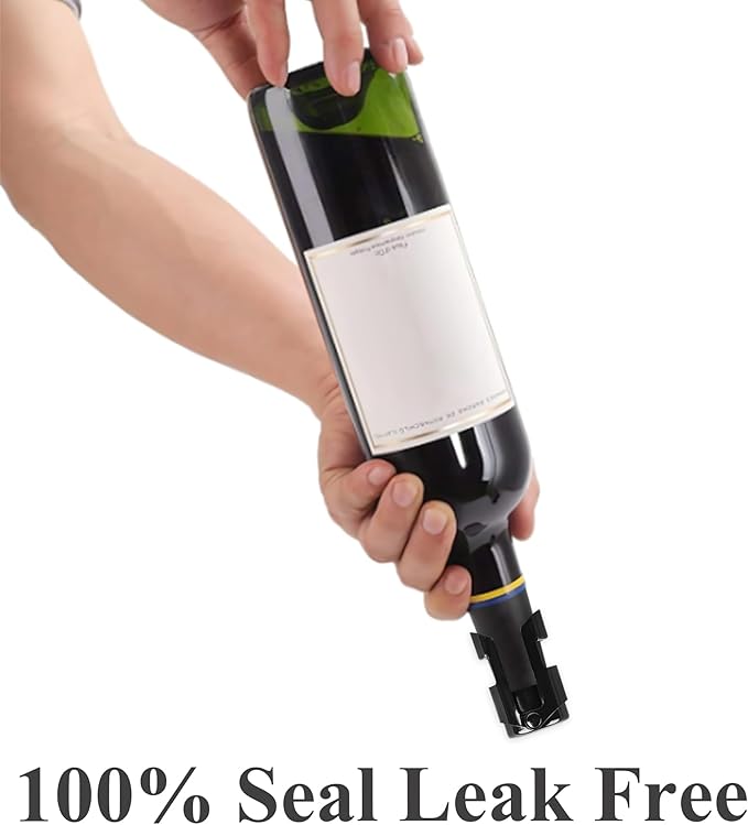 LIZIMANDU Champagne Stopper, Stainless Steel Bottle Plug Sealer for Sparkling Wine, Superior Leak,keeps Wine, Champagne, Prosecco, Cava, and Sparkling Wine fresh longer(1-Black Marble)