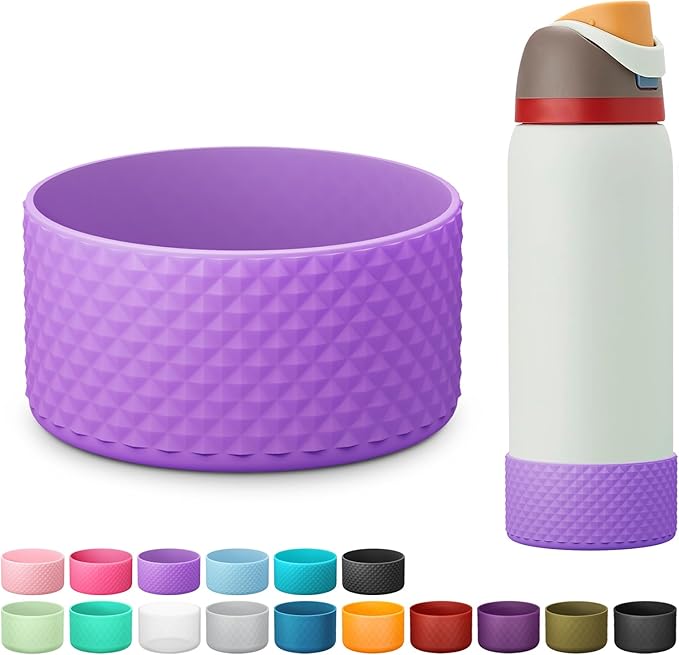 Silicone Boot for Owala Water Bottle 24 oz 32 oz 40 oz, Anti-Slip Protective Sleeve for FreeSip/Twist/Flip Stainless Steel Water Bottles Accessories